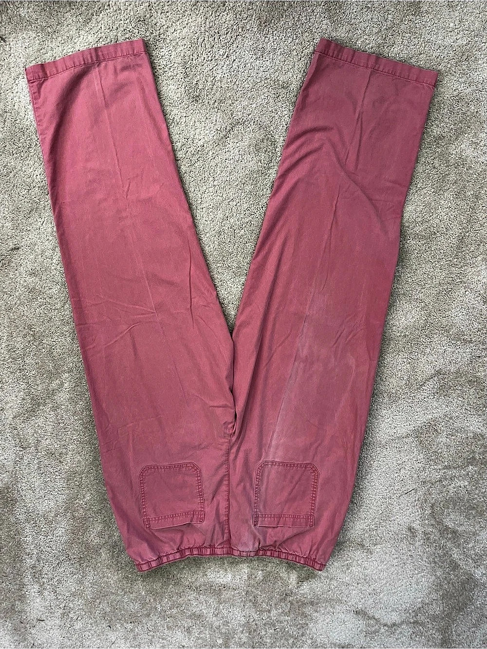 Large.Large.Bean Cotton Pull-On Pants Women's Cotton Track Pants in Pink Large